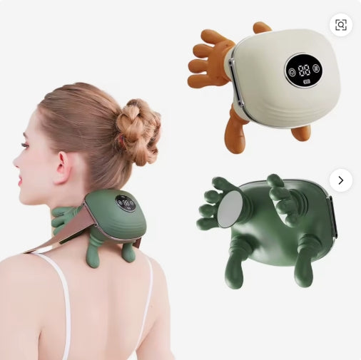 Masseur pour cou et épaules Cervora™ – Masseur de tissus profonds pour la relaxation musculaire, appareil de massage portable pour le cou et les épaules, masseur à pétrissage manuel pour la détente au quotidien et le soulagement des tensions
